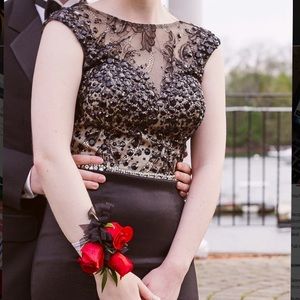 Black Mac Duggal Prom Dress